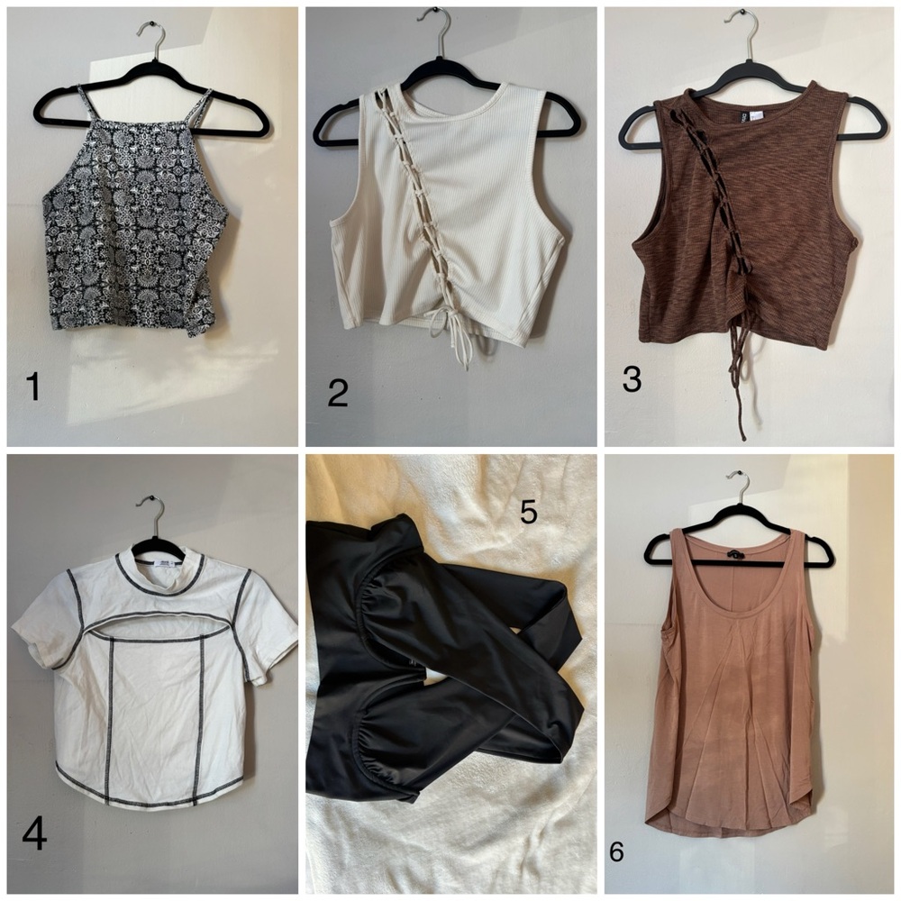 6 Large tops
